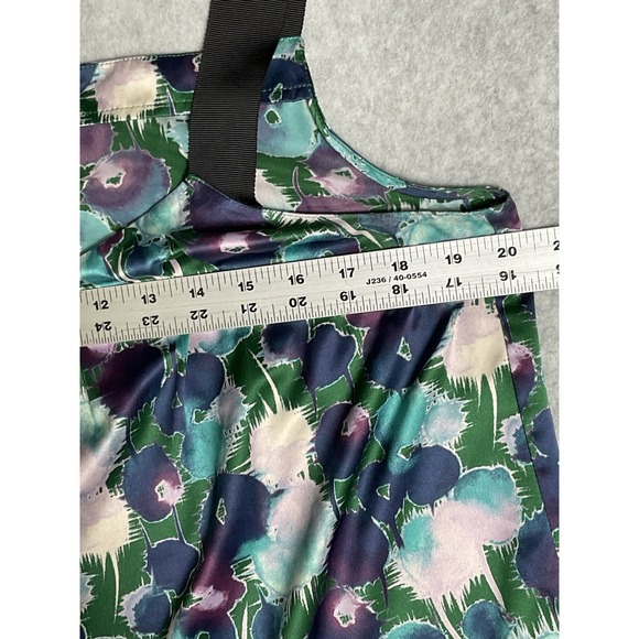 Ann Taylor Loft Women's Tank Top Water Color Print Blouse Top Shirt Size L - Picture 7 of 9